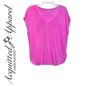 Lilly pulitzer V-Neck Sleeveless Pink Knitted Top